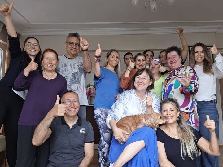 Çalışma sonunda grup fotoğrafı